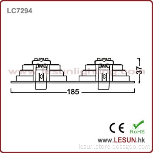 171*92mm  5W*2 rotating led venture lamp for hotel LC7294